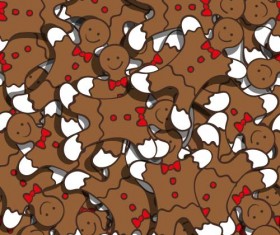 Christmas candy seamless pattern vectors 06