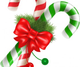 Christmas candy vector material