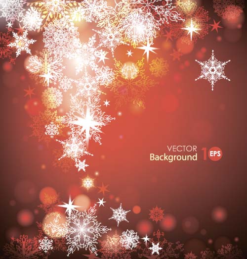 Christmas elegant snowflake background vector 01