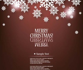 Christmas elegant snowflake background vector 03