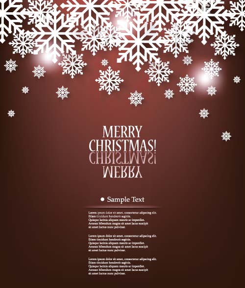 Christmas elegant snowflake background vector 03