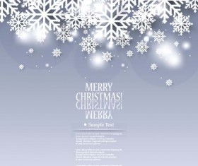 Christmas elegant snowflake background vector 04
