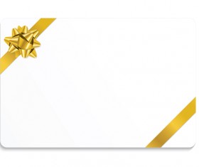 Christmas gift cards with ribbon vector set 01