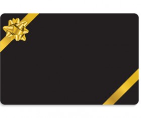 Christmas gift cards with ribbon vector set 05