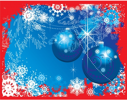 Christmas ball blue graphic vector