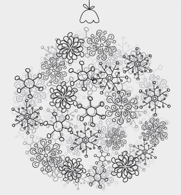 Christmas ball Free vector