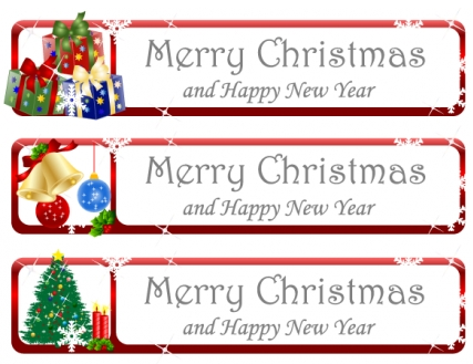 Christmas greeting banner  vector