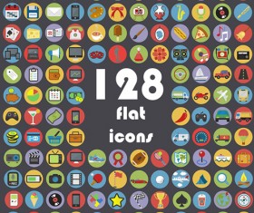 Circle flat icon vintage vector