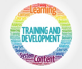 Circle word cloud frames vector set 03