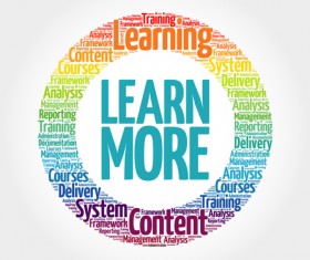 Circle word cloud frames vector set 04