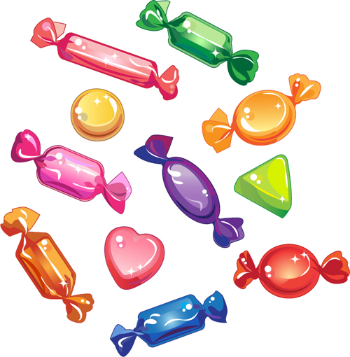 Colored Candy Vector Material 01 Free Download