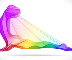 Colored snoke with yoga vector set 01