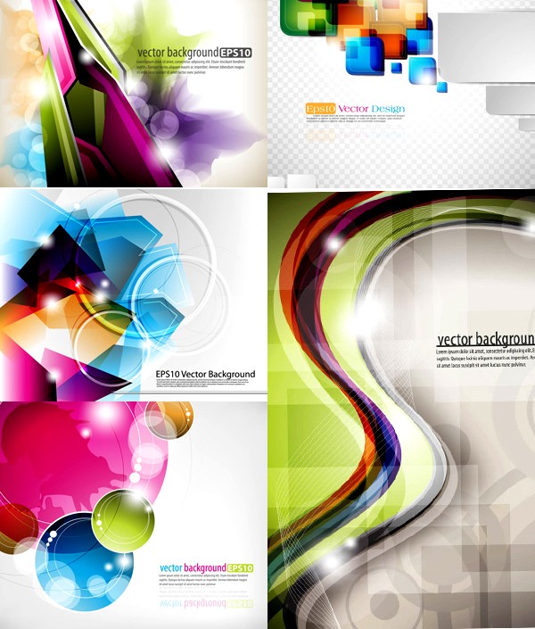 Colorful graphics space background vector