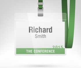 Conference card design vector 03