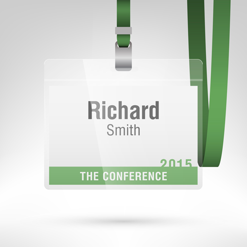 Conference card design vector 03
