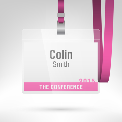 Conference card design vector 05