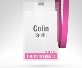 Conference card design vector 09