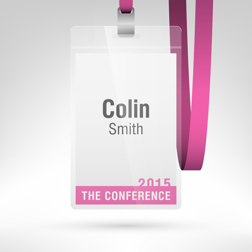 Conference card design vector 09