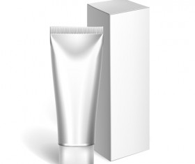 Cosmetics packages tube blank vector 11