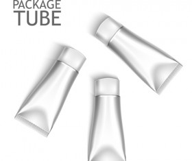 Cosmetics packages tube blank vector 13