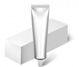 Cosmetics packages tube blank vector 15
