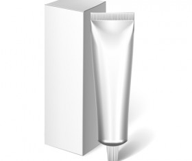 Cosmetics packages tube blank vector 16