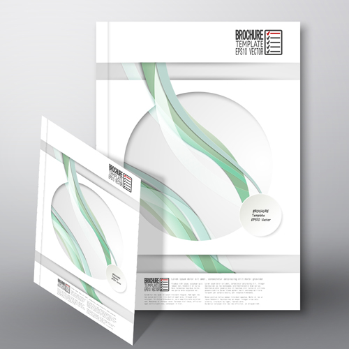 Cover brochure flyer business templates vectors 01