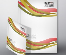 Cover brochure flyer business templates vectors 02