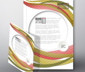 Cover brochure flyer business templates vectors 04