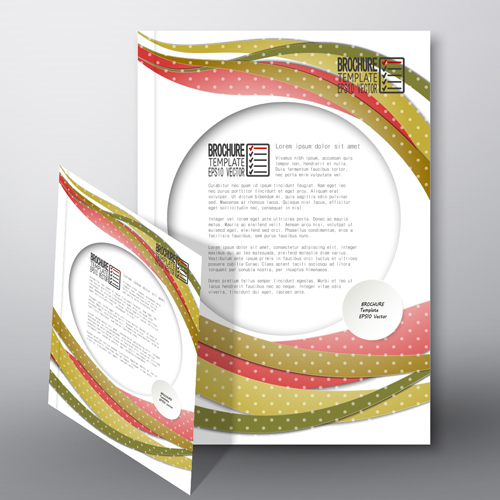 Cover brochure flyer business templates vectors 04