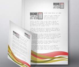 Cover brochure flyer business templates vectors 07