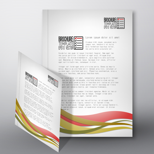 Cover brochure flyer business templates vectors 07