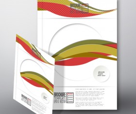 Cover brochure flyer business templates vectors 08