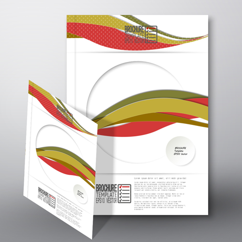Cover brochure flyer business templates vectors 08