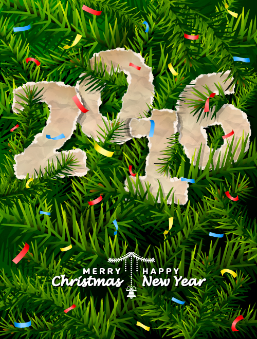 Creative 2016 christmas with new year vector design 09