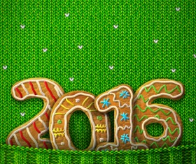 Creative 2016 christmas with new year vector design 10