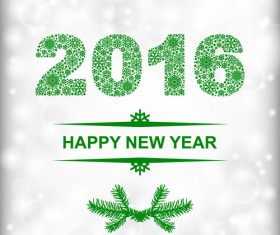 Creative 2016 new year design vector collection 01