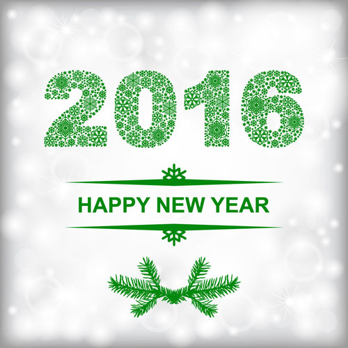Creative 2016 new year design vector collection 01