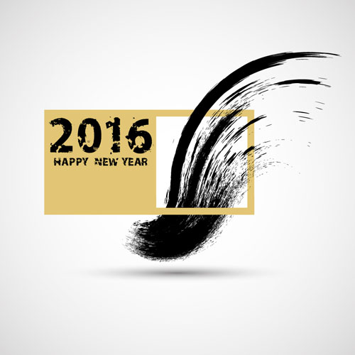 Creative 2016 new year design vector collection 02