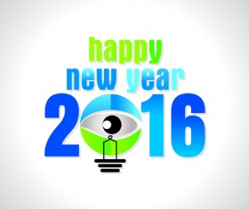 Creative 2016 new year design vector collection 08