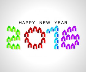 Creative 2016 new year design vector collection 11