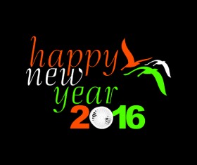 Creative 2016 new year design vector collection 13