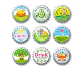Creative bottle cap vector material