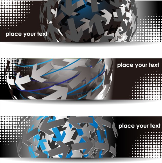 Creative technology vector banners