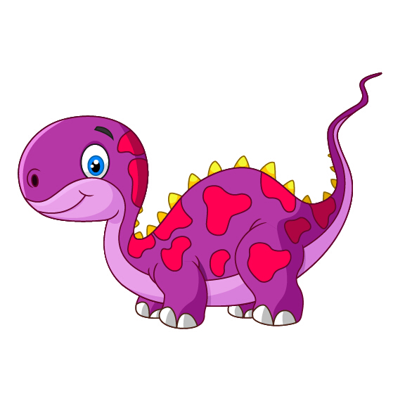 Cute cartoon dinosaur vector material 01