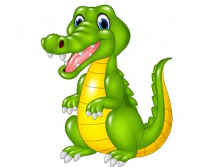 Cute cartoon dinosaur vector material 03