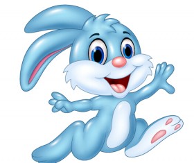 Cute cartoon rabbit vector design 02