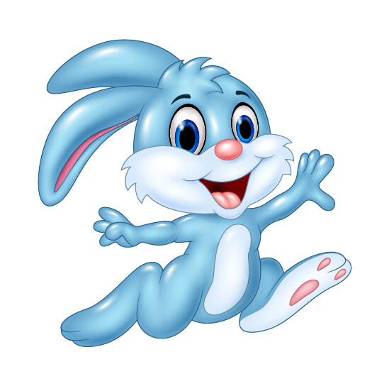 Cute cartoon rabbit vector design 02