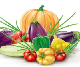 Different vegetables fresh vector 02