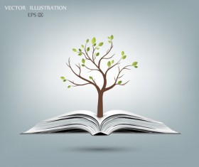 Ecology with book concepts template vector 04